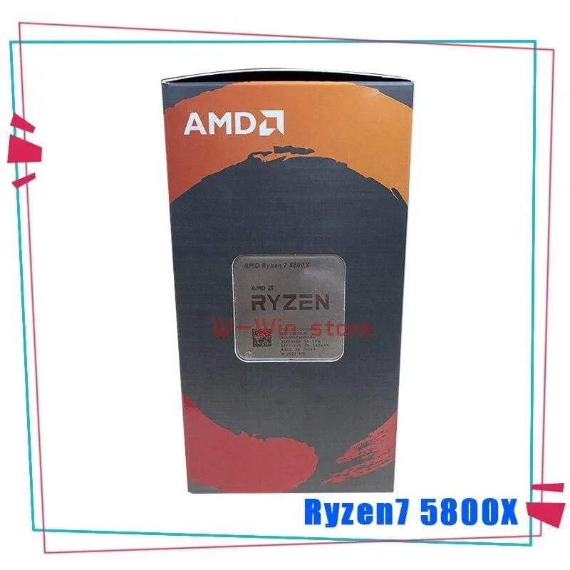 AMD Ryzen 7 5800X R7 5800X 3.8 GHz Achtkern-105-Gewinde-3-W-CPU-Prozessor L32 = 100M 000000063-4 Sockel AMXNUMX ohne Lüfter