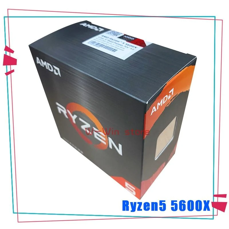 AMD Ryzen 5 5600X R5 5600X 3.7 GHz Sechs-Kern-Zwölf-Gewinde-65-W-CPU-Prozessor L3 = 32M 100-000000065 Sockel AM4 mit Kühlerlüfter