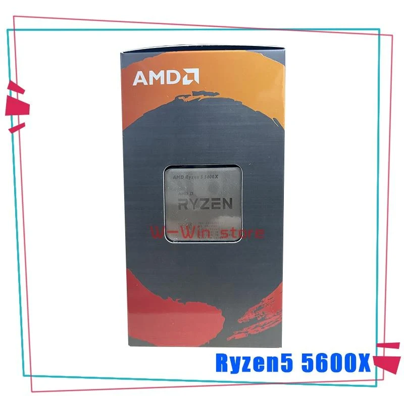 AMD Ryzen 5 5600X R5 5600X 3.7 GHz Sechs-Kern-Zwölf-Gewinde-65-W-CPU-Prozessor L3 = 32M 100-000000065 Sockel AM4 mit Kühlerlüfter