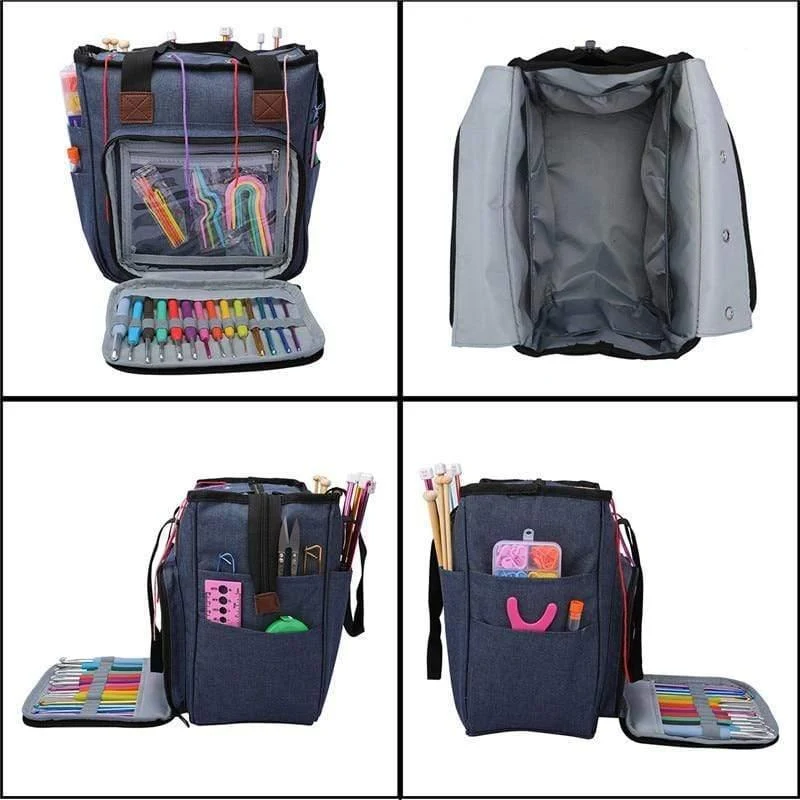 Strick Aufbewahrungstasche Garn Wolle Einkaufstasche Für Häkelnadel Stricknadeln Craft Garn Tasche Nähwerkzeuge Zubehör Organizer Fall