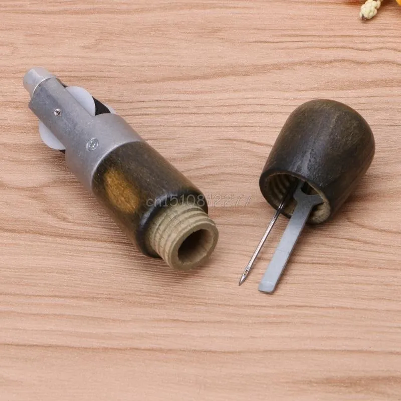 Leathercraft Lock Stitch Nähen Ahle Faden Kit Nadeln Stitch Leder Stoff Lebensmittel # H0VH # Drop Shipping