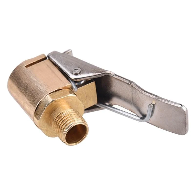Auto LKW Messing Luftpumpe Chuck Reifen Ventil 8mm Pumpe Ventil Clip Clip Klemme Stecker Adapter