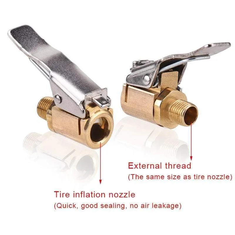 Auto LKW Messing Luftpumpe Chuck Reifen Ventil 8mm Pumpe Ventil Clip Clip Klemme Stecker Adapter