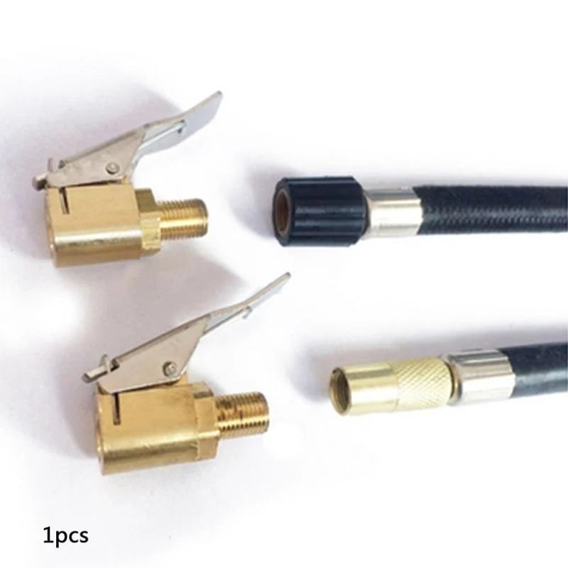 Auto LKW Messing Luftpumpe Chuck Reifen Ventil 8mm Pumpe Ventil Clip Clip Klemme Stecker Adapter