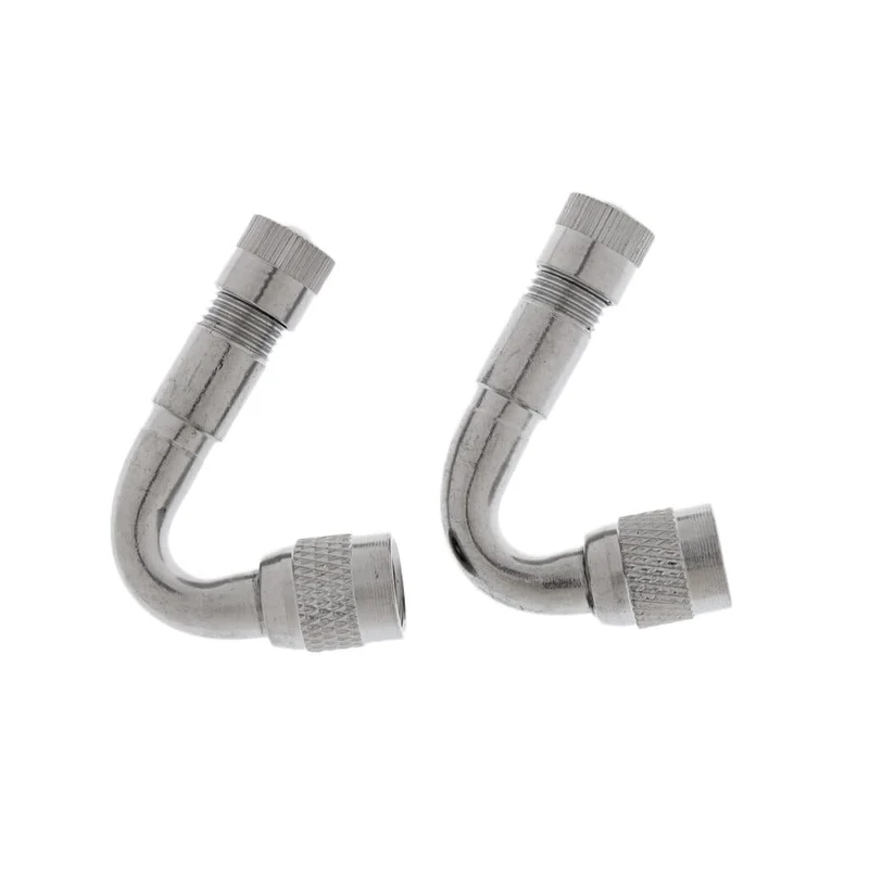 2 x Ventilschaftadapter 45, 90, 135 Grad Ventilverlängerung Auto Electrombile Tire Valve Extender Fahrradteile