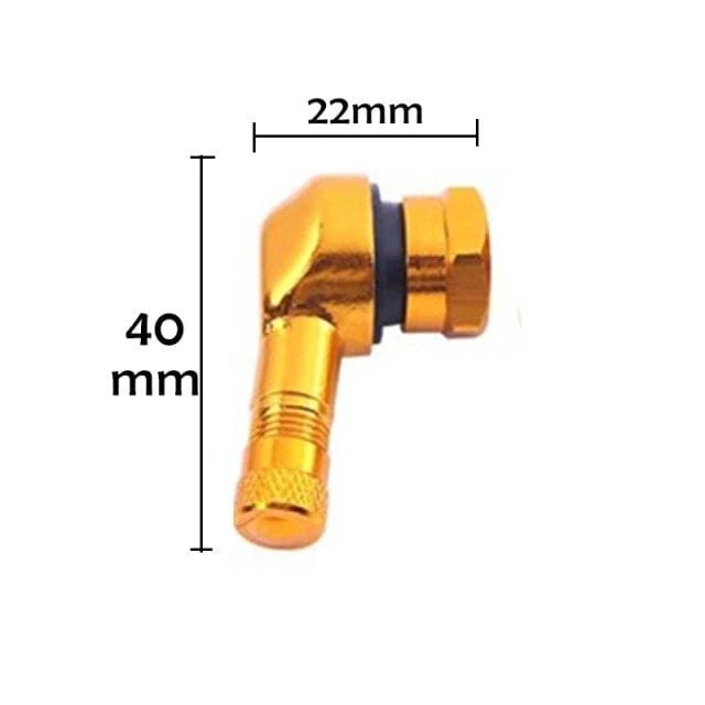 2 stücke 90 Grad CNC Motorrad Felge Reifen Rad Tubeless Ventil Vorbauten Für Felge Rad Teile Zubehör Waren
