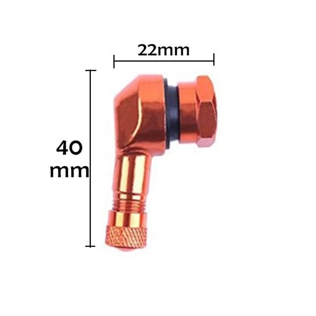 2 stücke 90 Grad CNC Motorrad Felge Reifen Rad Tubeless Ventil Vorbauten Für Felge Rad Teile Zubehör Waren