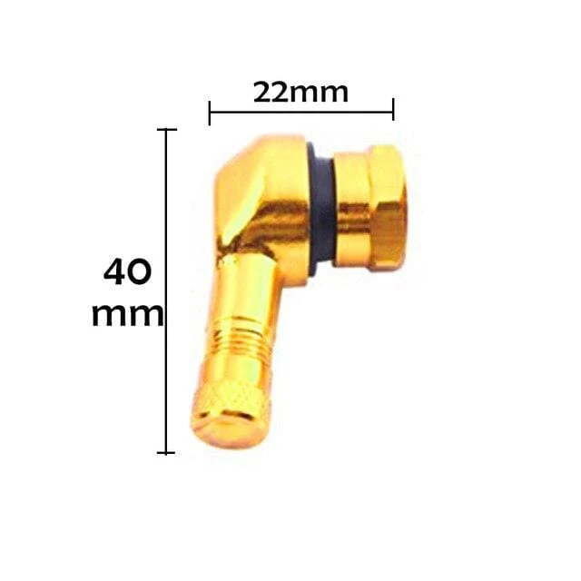 2 stücke 90 Grad CNC Motorrad Felge Reifen Rad Tubeless Ventil Vorbauten Für Felge Rad Teile Zubehör Waren