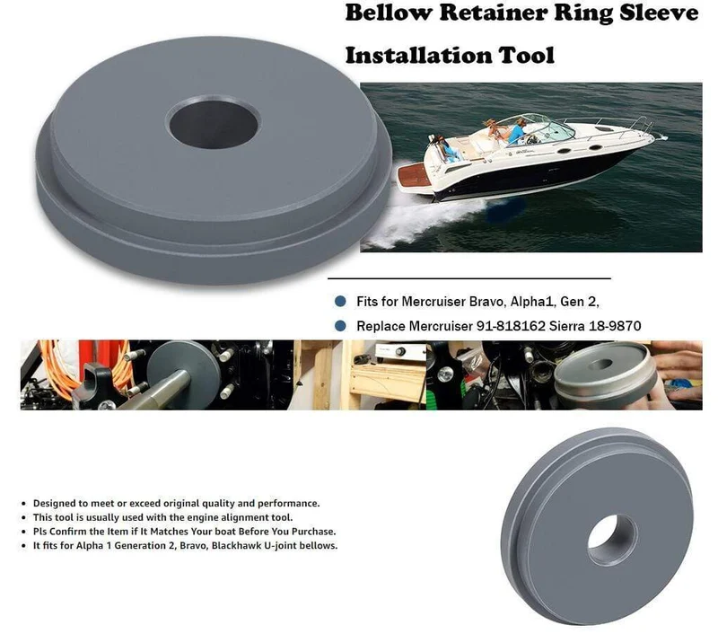 Balg Haltering Hülse Installation Werkzeug Passt für Mercruiser Bravo, Alpha1, Gen 2, ersetzen Mercruiser