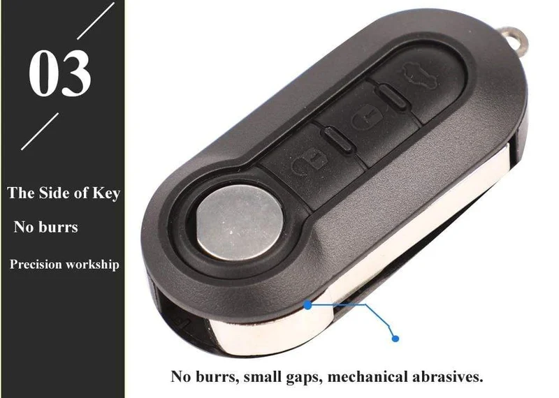 3-Tasten-Fernbedienung, aufklappbares Schlüsselanhängergehäuse für Citroen Jumper Nemo, Fit, Peugeot Boxer Bipper 2008–2015, Ersatzgehäuse