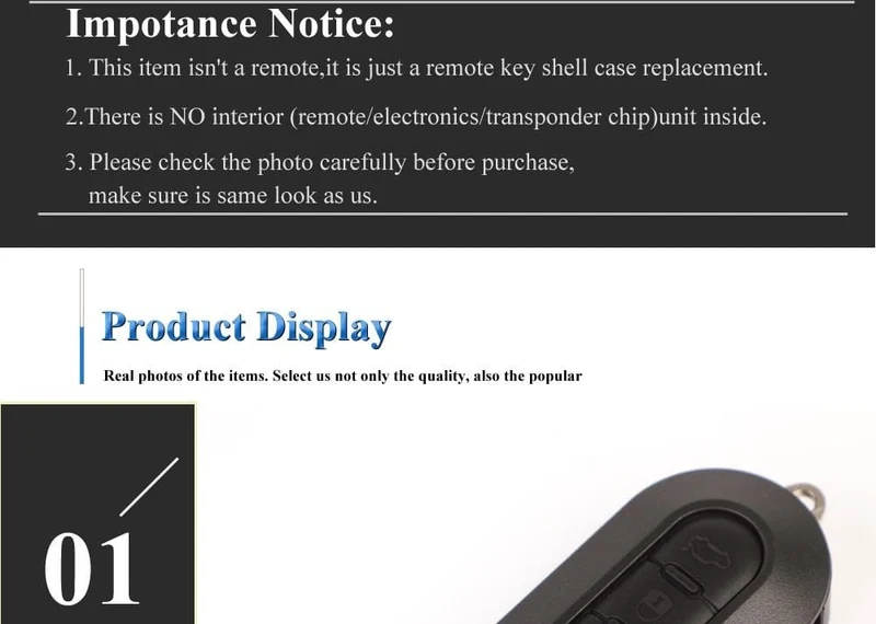 3-Tasten-Fernbedienung, aufklappbares Schlüsselanhängergehäuse für Citroen Jumper Nemo, Fit, Peugeot Boxer Bipper 2008–2015, Ersatzgehäuse