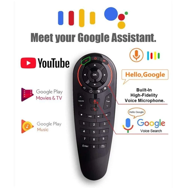 G30S Voice Air Mouse Universalfernbedienung 33 Tasten IR-Lernen Gyro Sensing Wireless Smart-Fernbedienung Für Android Tv Box X96 Mini