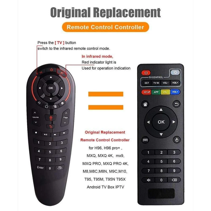 G30S Voice Air Mouse Universalfernbedienung 33 Tasten IR-Lernen Gyro Sensing Wireless Smart-Fernbedienung Für Android Tv Box X96 Mini