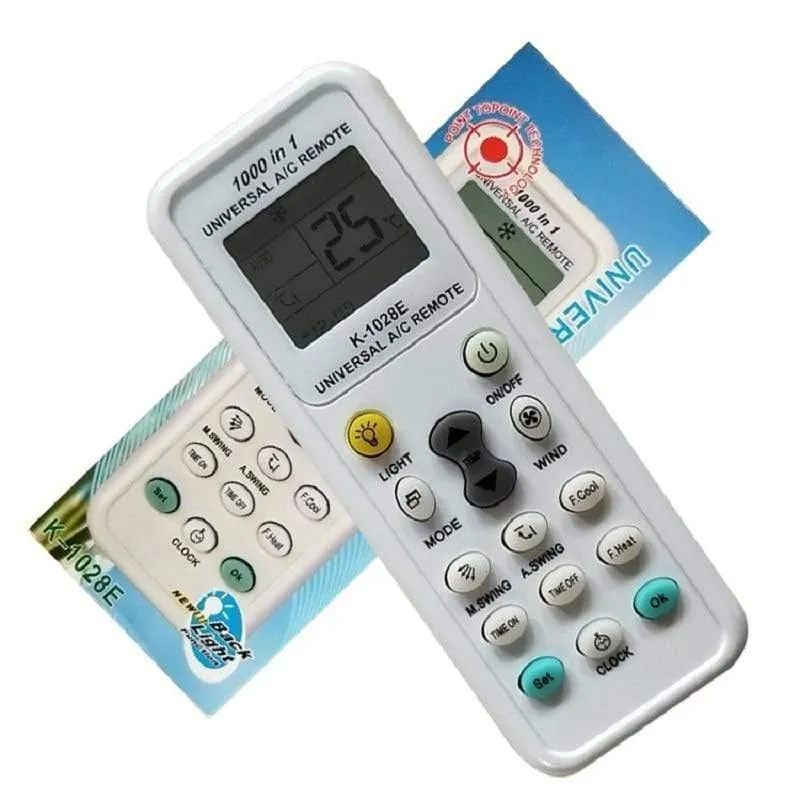 Universelle AC-LCD-Fernbedienung K-1028E 1028E 1000 In 1 Für Fernbedienung mit geringem Stromverbrauch für Klimaanlagen