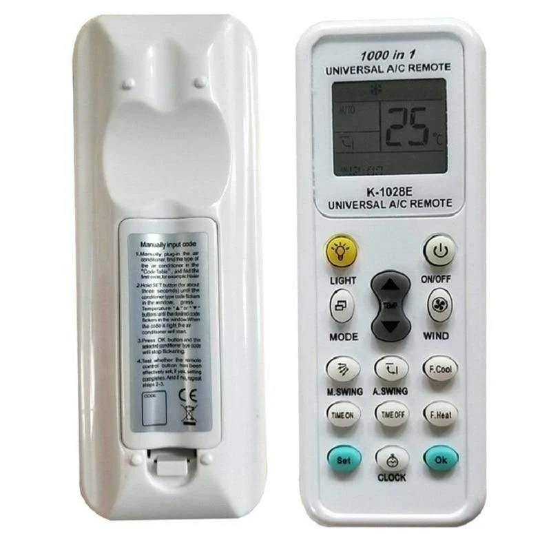Universelle AC-LCD-Fernbedienung K-1028E 1028E 1000 In 1 Für Fernbedienung mit geringem Stromverbrauch für Klimaanlagen