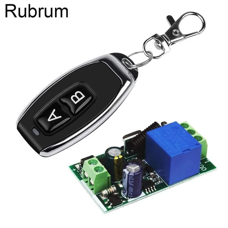 Rubrum 433MHz Universal Wireless-Fernbedienung AC 110V 220V 1CH RF Relais und Sender Fernbedienung Garagentor Licht Lüfter Home DIY