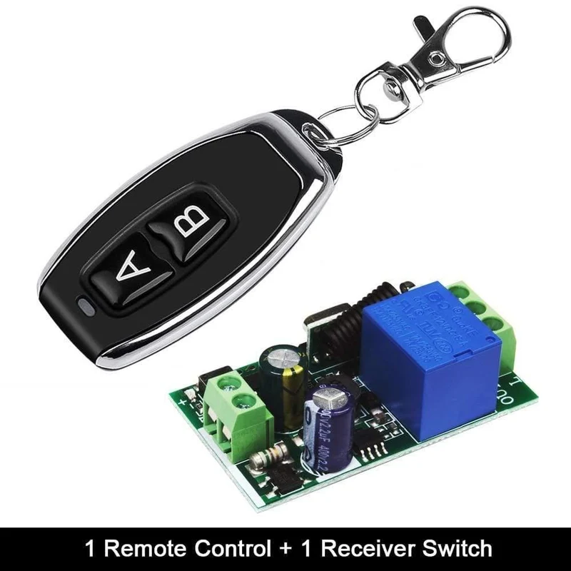Rubrum 433MHz Universal Wireless-Fernbedienung AC 110V 220V 1CH RF Relais und Sender Fernbedienung Garagentor Licht Lüfter Home DIY