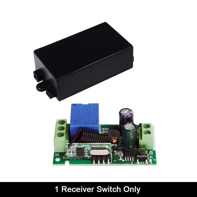 Rubrum 433MHz Universal Wireless-Fernbedienung AC 110V 220V 1CH RF Relais und Sender Fernbedienung Garagentor Licht Lüfter Home DIY