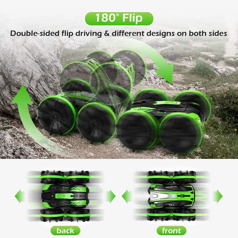 Q81 1:20 2.4G 2-in-1 RC Auto Fernbedienung Auto RC Stunt Auto Doppelseitige Drift Amphibien 360 Grad Rotation RC Fahrzeug Modelle