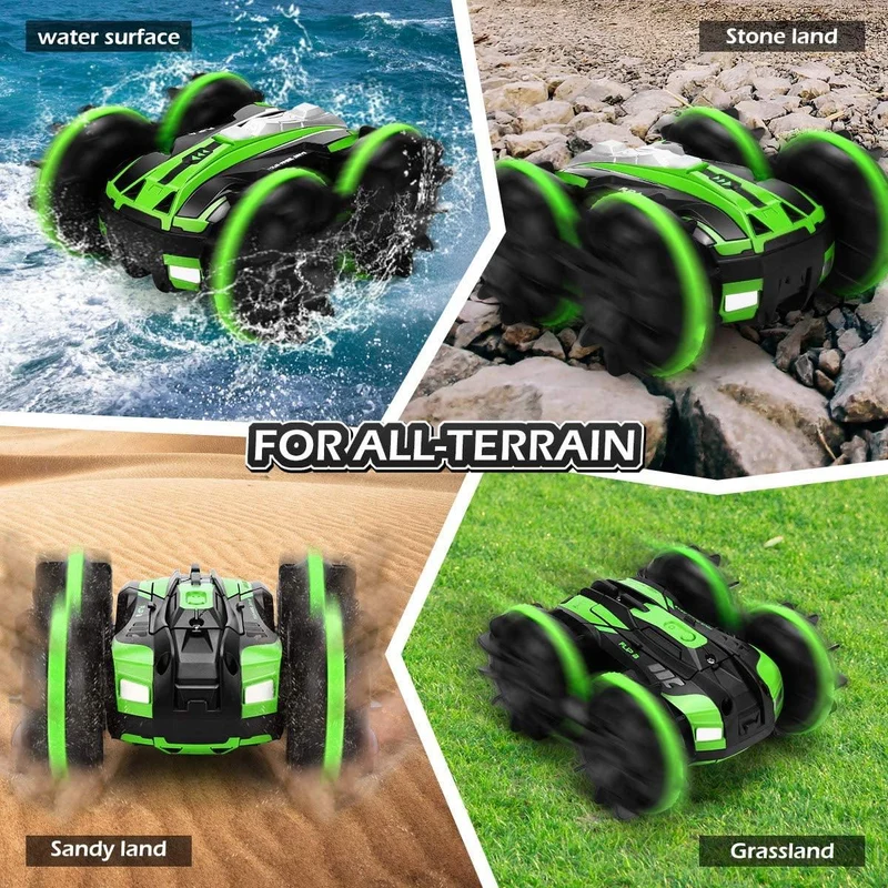 Q81 1:20 2.4G 2-in-1 RC Auto Fernbedienung Auto RC Stunt Auto Doppelseitige Drift Amphibien 360 Grad Rotation RC Fahrzeug Modelle