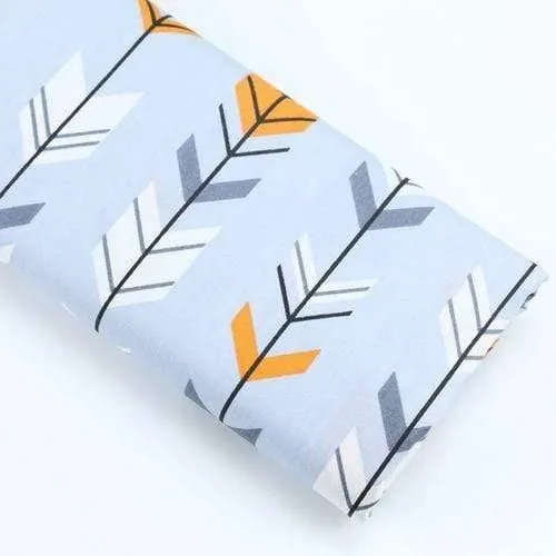 Meterware, Cartoon-bedruckter Kinder-Baumwoll-Quiltstoff, halber Meter zum DIY-Nähen, Patchwork-Stoff, Blattstoff