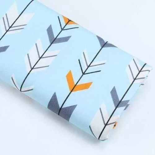 Meterware, Cartoon-bedruckter Kinder-Baumwoll-Quiltstoff, halber Meter zum DIY-Nähen, Patchwork-Stoff, Blattstoff