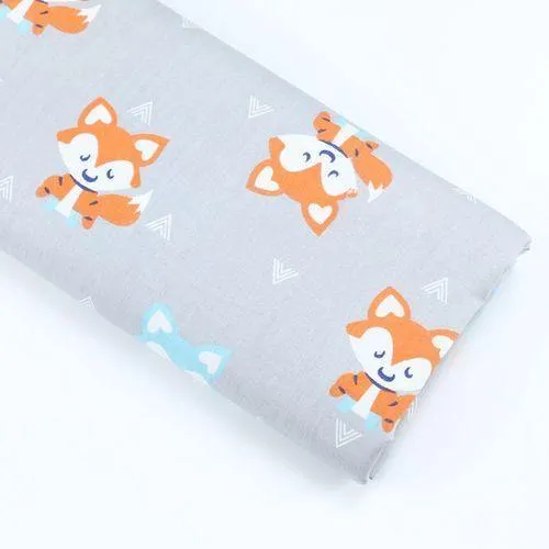 Meterware, Cartoon-bedruckter Kinder-Baumwoll-Quiltstoff, halber Meter zum DIY-Nähen, Patchwork-Stoff, Blattstoff
