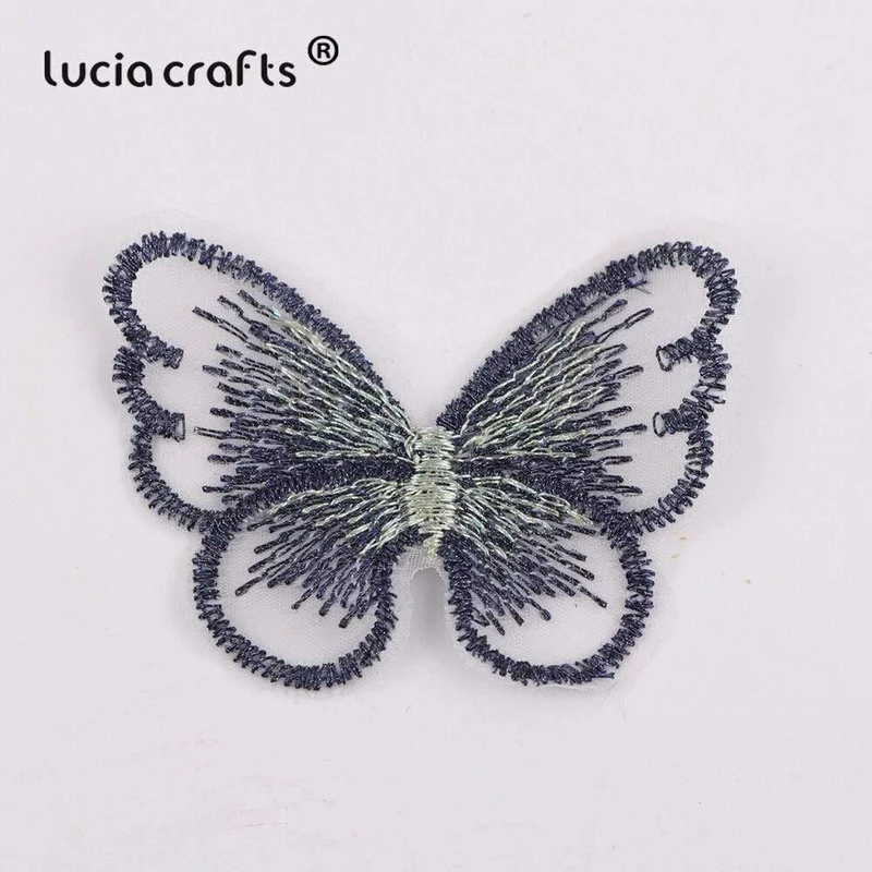 10/12 Stück Spitze Schmetterling Multi-Color Tuch Stickerei Patch Nähen auf Polyester DIY Patch L0919