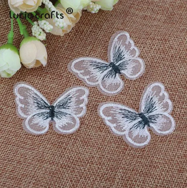 10/12 Stück Spitze Schmetterling Multi-Color Tuch Stickerei Patch Nähen auf Polyester DIY Patch L0919