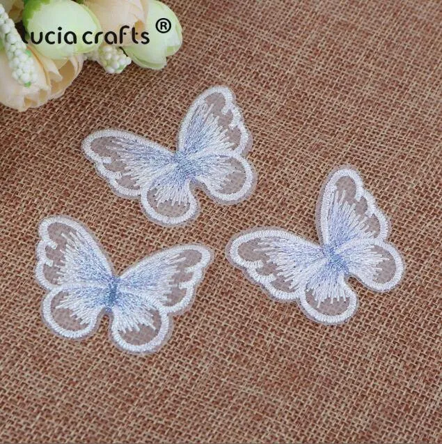 10/12 Stück Spitze Schmetterling Multi-Color Tuch Stickerei Patch Nähen auf Polyester DIY Patch L0919
