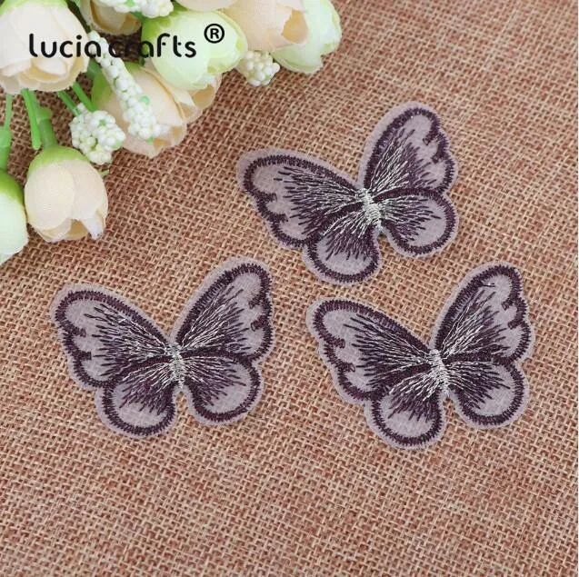 10/12 Stück Spitze Schmetterling Multi-Color Tuch Stickerei Patch Nähen auf Polyester DIY Patch L0919
