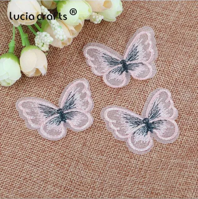 10/12 Stück Spitze Schmetterling Multi-Color Tuch Stickerei Patch Nähen auf Polyester DIY Patch L0919