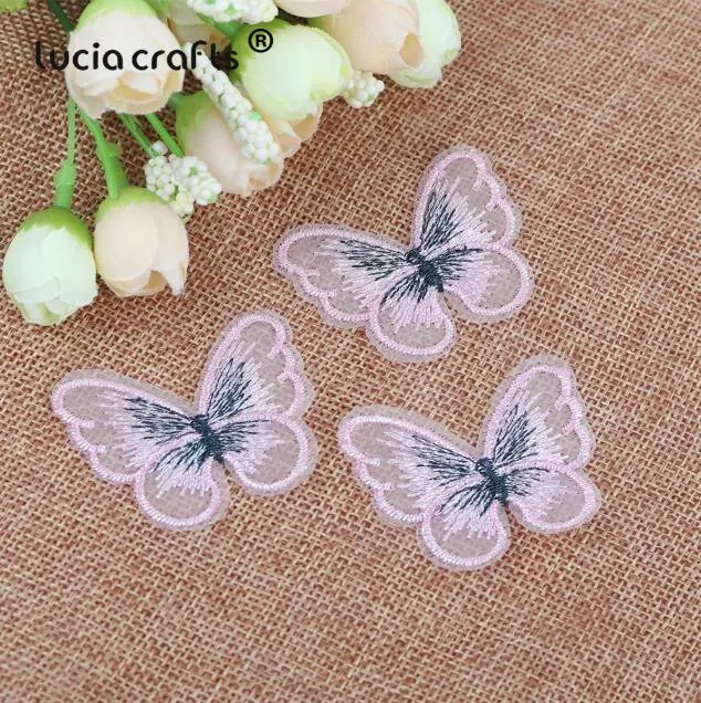 10/12 Stück Spitze Schmetterling Multi-Color Tuch Stickerei Patch Nähen auf Polyester DIY Patch L0919