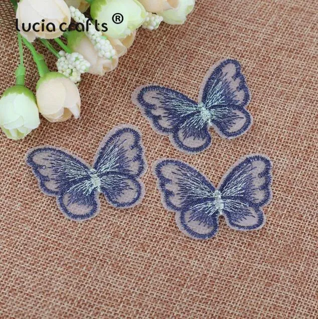 10/12 Stück Spitze Schmetterling Multi-Color Tuch Stickerei Patch Nähen auf Polyester DIY Patch L0919