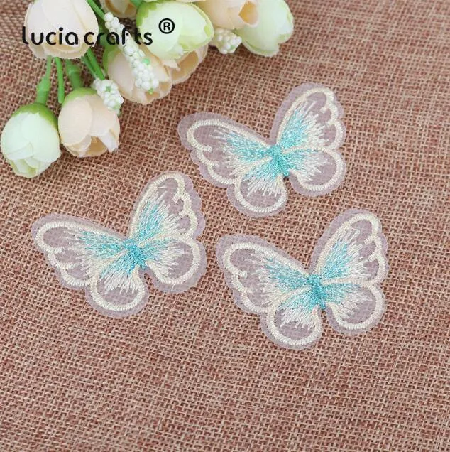 10/12 Stück Spitze Schmetterling Multi-Color Tuch Stickerei Patch Nähen auf Polyester DIY Patch L0919