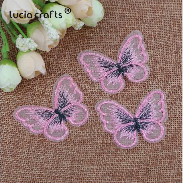 10/12 Stück Spitze Schmetterling Multi-Color Tuch Stickerei Patch Nähen auf Polyester DIY Patch L0919