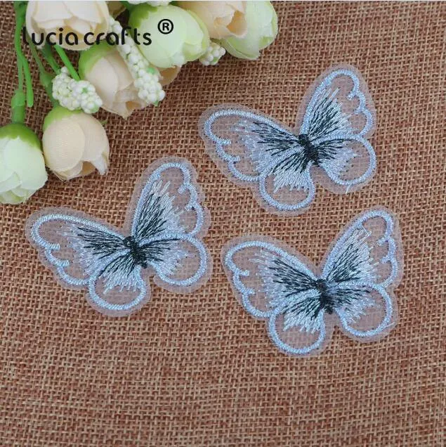 10/12 Stück Spitze Schmetterling Multi-Color Tuch Stickerei Patch Nähen auf Polyester DIY Patch L0919