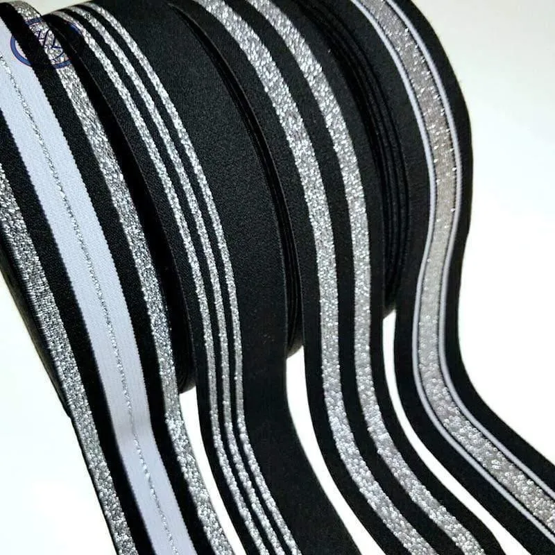 HL 40 mm 1 Meter/4 Meter Heißpräge-Nylon-Gummibänder DIY Gurtband Bekleidung Taschen Leggings Nähzubehör