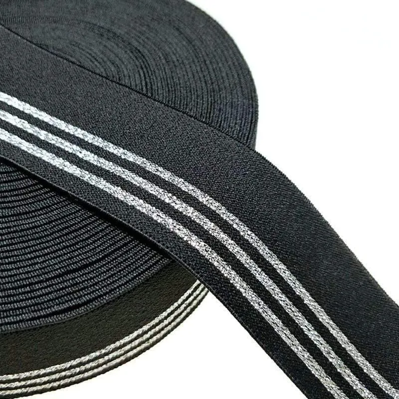 HL 40 mm 1 Meter/4 Meter Heißpräge-Nylon-Gummibänder DIY Gurtband Bekleidung Taschen Leggings Nähzubehör
