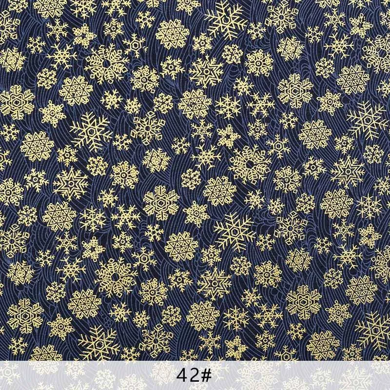 Navy Cotton Fabric By Half Yards Japanischer Nähstoff für DIY Kimono Handwerksmaterialien für Kinder TJ1023
