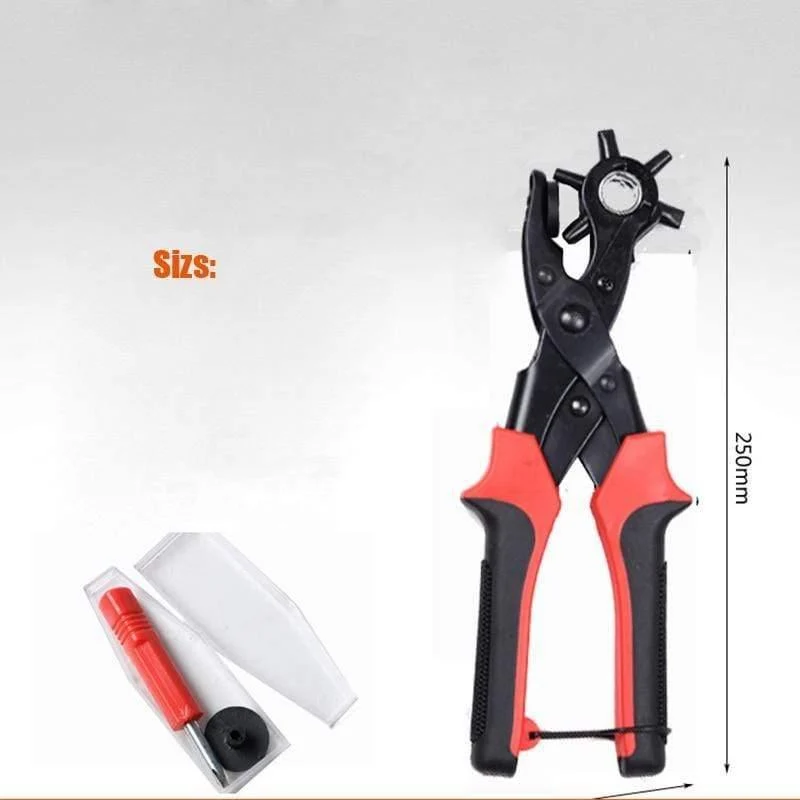 Hochleistungsleder Gürtel Gürtel Locher Zange Ösen Puncher Revolve Nähmaschinentasche Setter Tool Armband Haushaltsband Leder