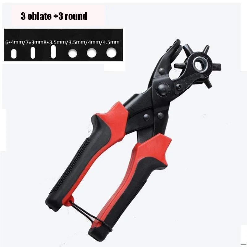 Hochleistungsleder Gürtel Gürtel Locher Zange Ösen Puncher Revolve Nähmaschinentasche Setter Tool Armband Haushaltsband Leder