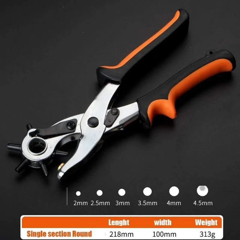 Hochleistungsleder Gürtel Gürtel Locher Zange Ösen Puncher Revolve Nähmaschinentasche Setter Tool Armband Haushaltsband Leder
