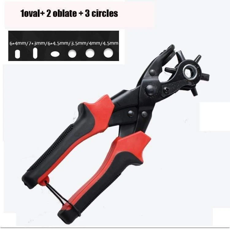 Hochleistungsleder Gürtel Gürtel Locher Zange Ösen Puncher Revolve Nähmaschinentasche Setter Tool Armband Haushaltsband Leder