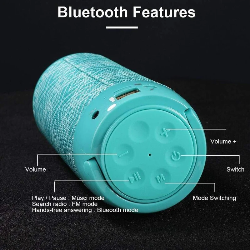 TG113C Bluetooth-Lautsprecher unterstützt FM-Radio, TF-Karte, AUX-Kabel, Lautsprecher, kabellose Bluetooth-Lautsprecher, Telefonhalter, Soundsäule