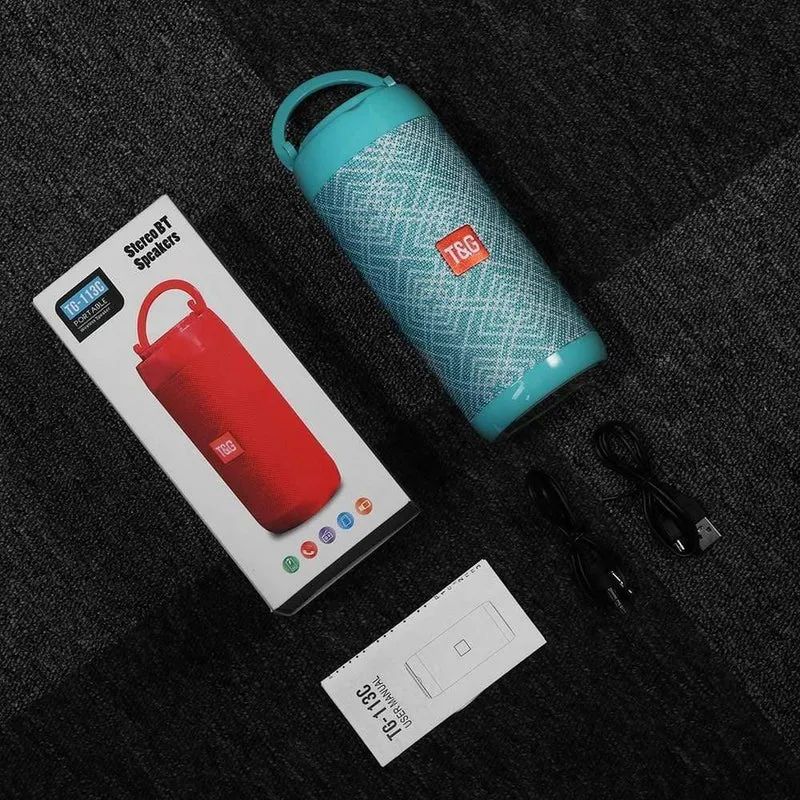 TG113C Bluetooth-Lautsprecher unterstützt FM-Radio, TF-Karte, AUX-Kabel, Lautsprecher, kabellose Bluetooth-Lautsprecher, Telefonhalter, Soundsäule