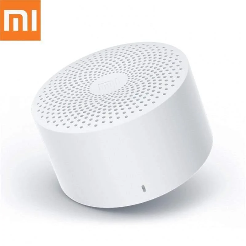 Original Xiaomi Mijia Bluetooth-Lautsprecher AI-Steuerung Drahtloser tragbarer Mini-Bluetooth-Lautsprecher Stereobass mit Mikrofon in HD-Qualität (Weiß Keine)