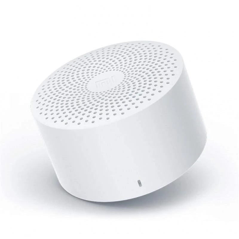 Original Xiaomi Mijia Bluetooth-Lautsprecher AI-Steuerung Drahtloser tragbarer Mini-Bluetooth-Lautsprecher Stereobass mit Mikrofon in HD-Qualität (Weiß Keine)