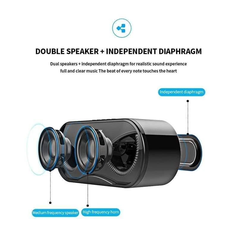 M6 Cool Owl Design Bluetooth-Lautsprecher LED-Blitz Drahtloser Lautsprecher FM-Radio Wecker TF-Kartenunterstützung Songs nach Nummer auswählen (schwarz)