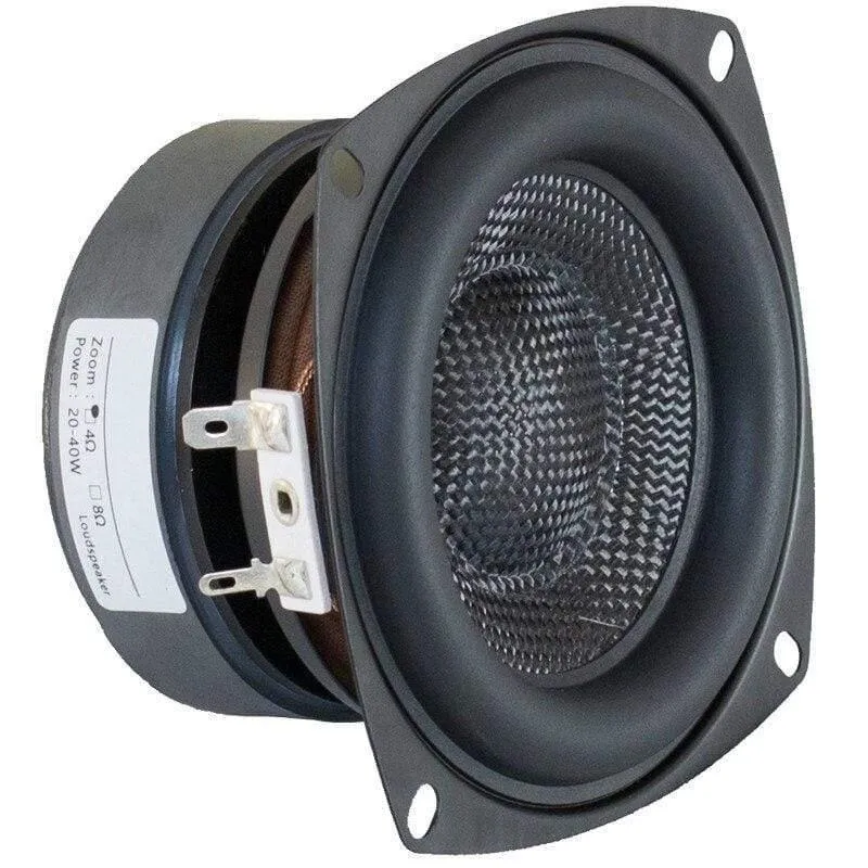 4-Zoll-Tieftöner-Subwoofer-Lautsprechereinheit HIFI 4 Ohm 40 W Fiberglas-Gewebebecken Tiefbass-Lautsprecher Großer magnetischer 1 STÜCK